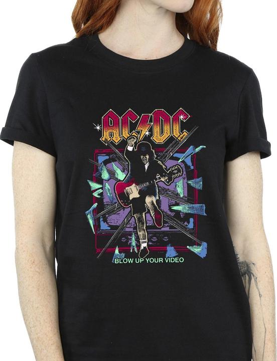 Image du produit AC/DC Femmes/Ladies Blow Up Your Video Jump Cotton Boyfriend T-Shirt (S)