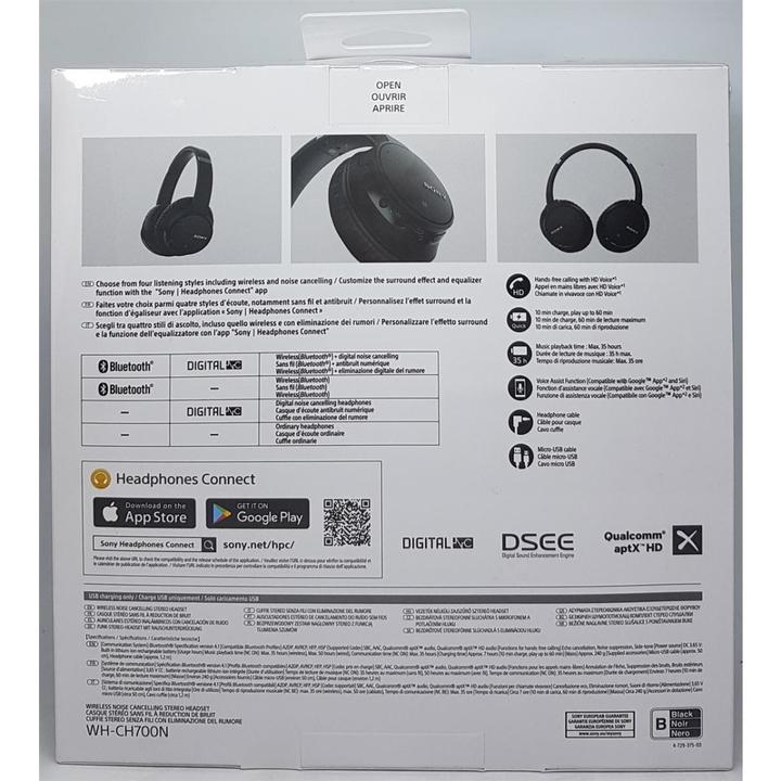 Actual product image Sony Wh-Ch700n (ANC, 35 h, Cable)