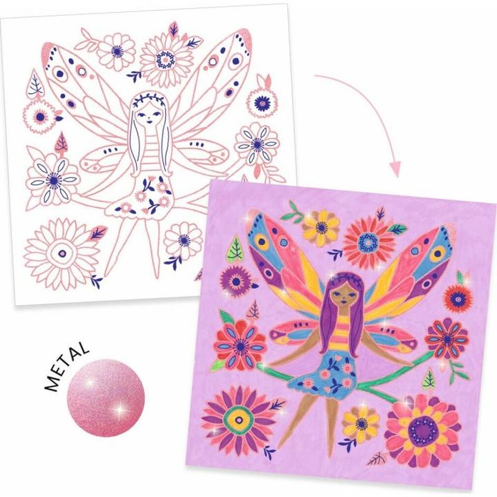 Actual product image Djeco Colouring pictures little wings