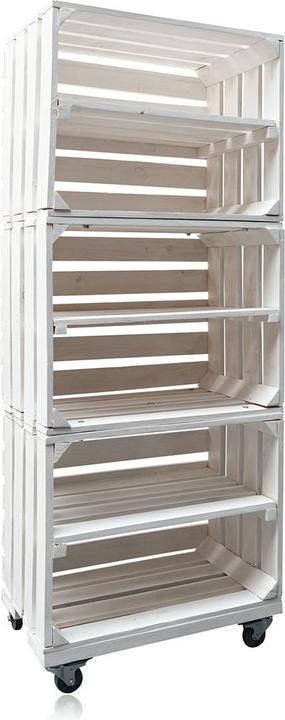 Produktbild Accentra Deko Regal aus Obstkisten 50x30x131cm