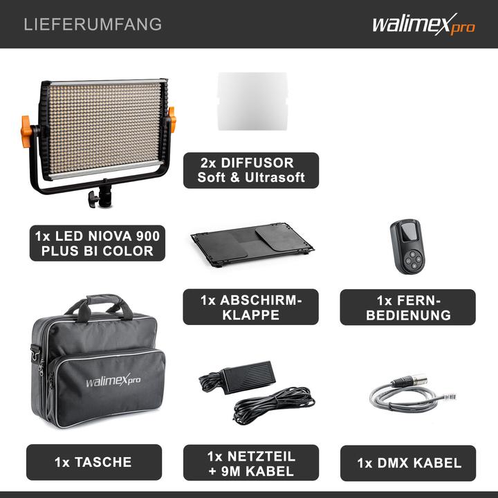 Produktbild Walimex Niova 900 Plus BI Color (Studioleuchte)