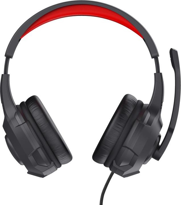 Actual product image Trust 24785 headphones/headset Wired Head-band Gaming Black, Red (Cable)