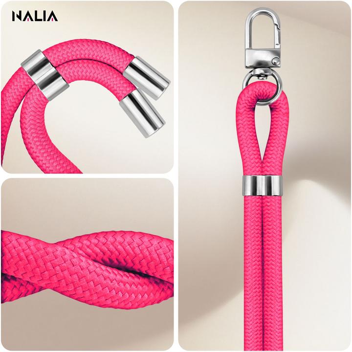 Image du produit Nalia HoldMe Lanyard Handykette – Universal Trageband für Smartphones - Verstellbar, Soft & Elastisch