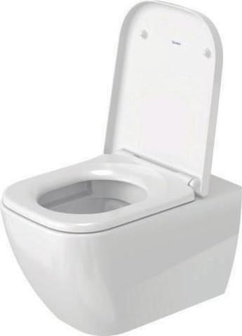 Produktbild Duravit Wand-WC HAPPY D.2 RIMLESS tief, 365x540mm HygieneGlaze weiss
