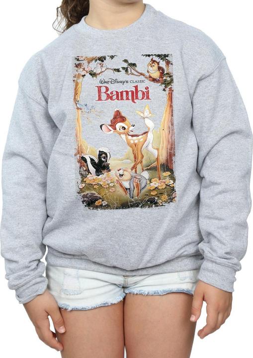 Immagine prodotto Disney Bambi Retro Poster Felpa Ragazze (128)
