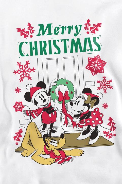 Immagine prodotto Disney Felpa Natale Topolino e Topolina Corona di Fiori Adulto Unisex (S)