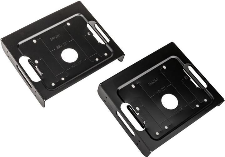 Akasa Einbaurahmen 5,25-Zoll, für 2,5-/3,5-Zoll-Laufwerke - 2 Stück