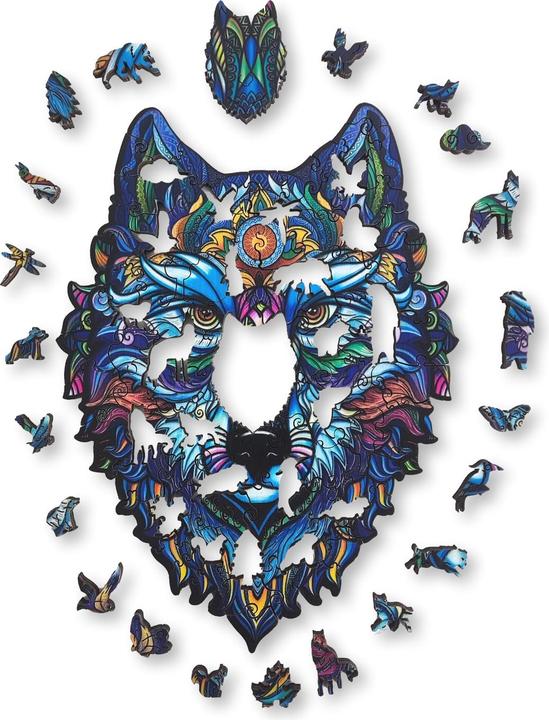 Image du produit Aniwood Puzzle motif loup (S) (100 pièces)
