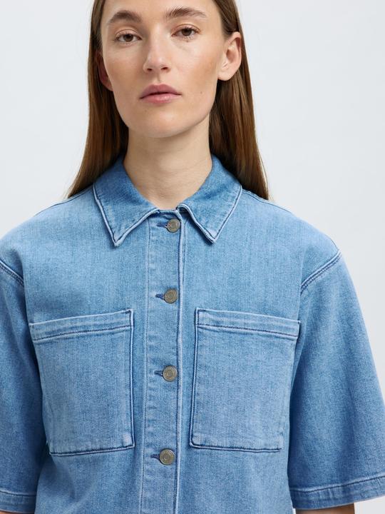 Produktbild Selected Femme Denim Kurzarmhemd (40)