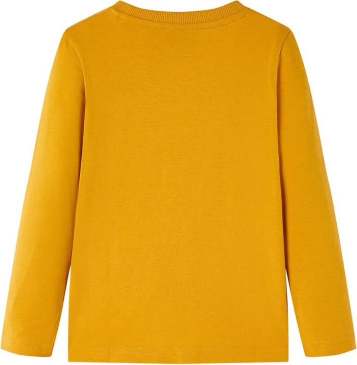 Actual product image VidaXL Children's long-sleeved shirt ochre 116,Material: 100 (116)