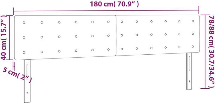 Actual product image VidaXL Raiden (180 x 5 x 88 cm)