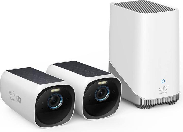 Productafbeelding eufy Anker Eufycam S3 Pro 2 Kit Zwart+Wit (3840 x 2160 Pixels)