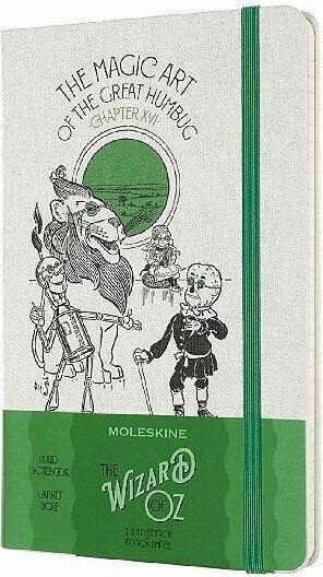 Immagine prodotto Moleskine Taccuino Wizard Oz L/A5 851281 foderato, bianco, 240 p. HC (A5, Righe, Copertina morbida)