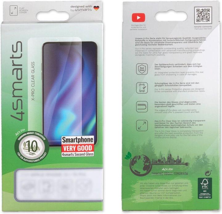 Actual product image 4smarts Second Glass 2.5D iPhone 13 / 13 Pro (1 Piece, Apple iPhone 13)