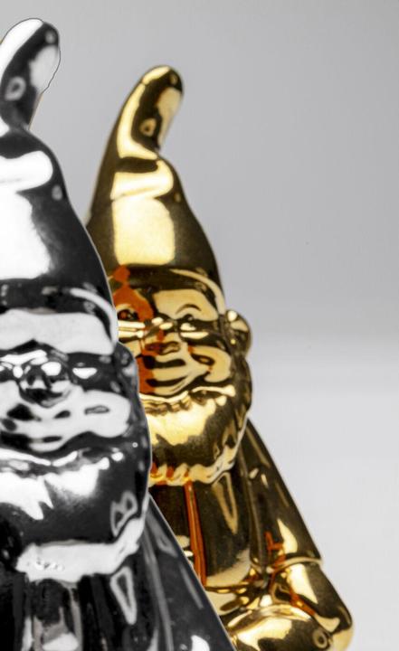 Actual product image Kare Design Salz und Pfefferstreuer Zwerg Silber/Gold (2/Set) (Salt)