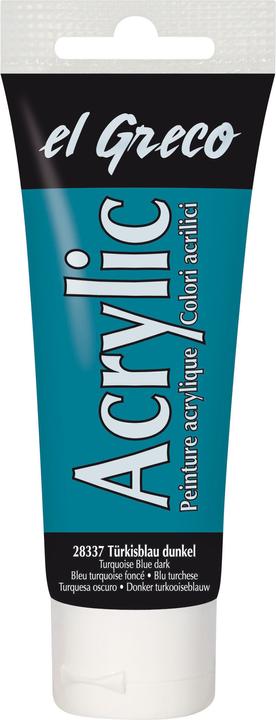 Image du produit Kreul el Greco Acrylic 75ml (Bleu turquoise foncé, 75 ml)