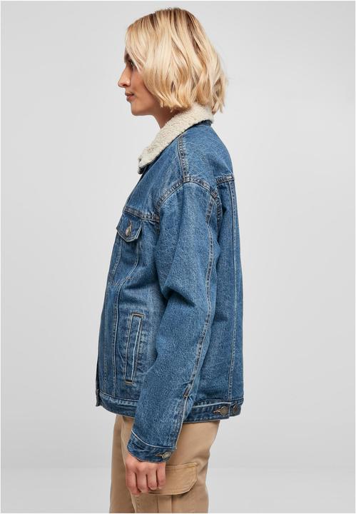 Produktbild Urban Classics Ladies Oversized Sherpa Denim Jacket - 19395 (XXL)
