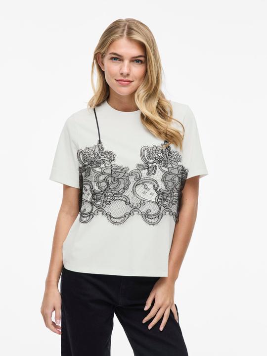 Produktbild Vila VIRADA Spitzenverziertes T-Shirt (L)