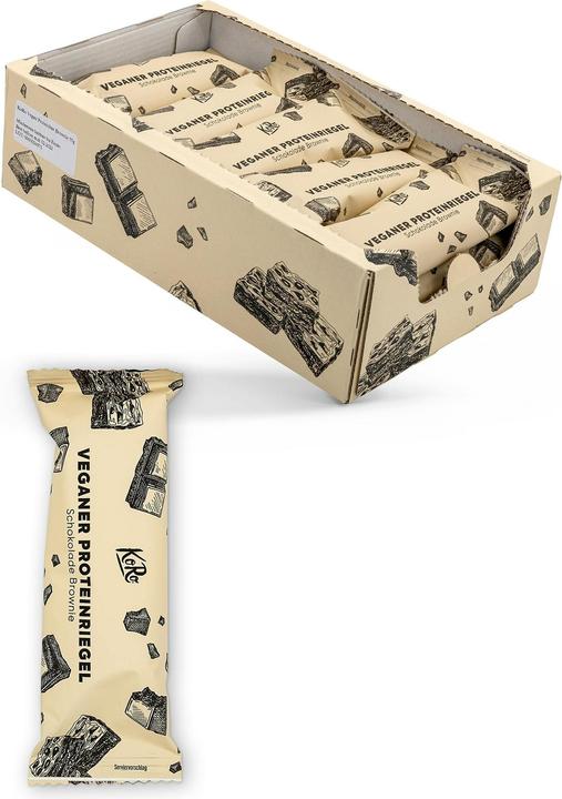 Produktbild KoRo Veganer Proteinriegel mit Brownie Geschmack und Schokoladenüberzug. Mit Süssungsmitteln. (1 Stk., 825 g)