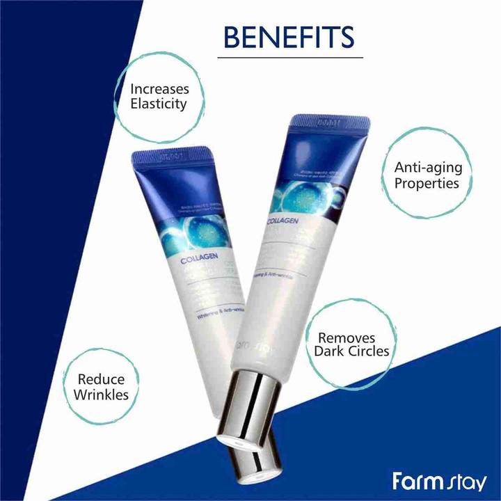 Image du produit Farm Stay Farmstay - Collagen Water Full Moist Rolling Eye Serum Sérum de collagène sous les yeux de la fin (Roll-on, 25 ml)