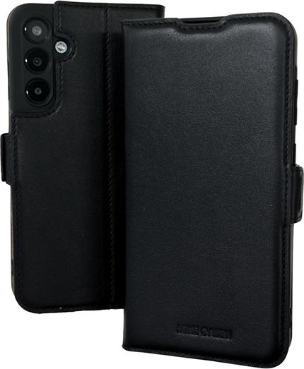 Actual product image Mike Galeli Book cover genuine leather Fabio black (Samsung Galaxy A25 5G)