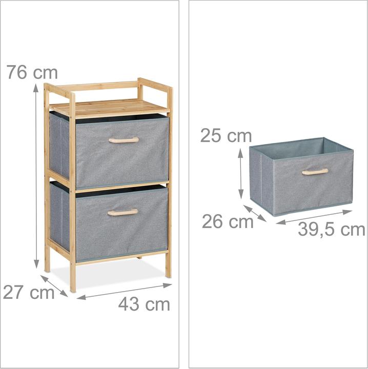 Immagine prodotto Relaxdays Scaffale da bagno (43 x 27 x 76 cm)