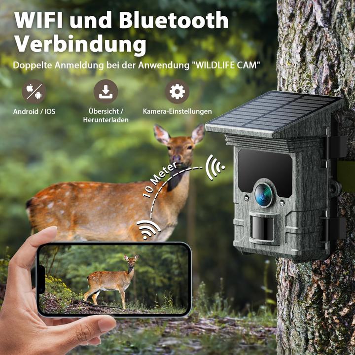 Produktbild Voopeak Wildkamera Solar mit Handyübertragung