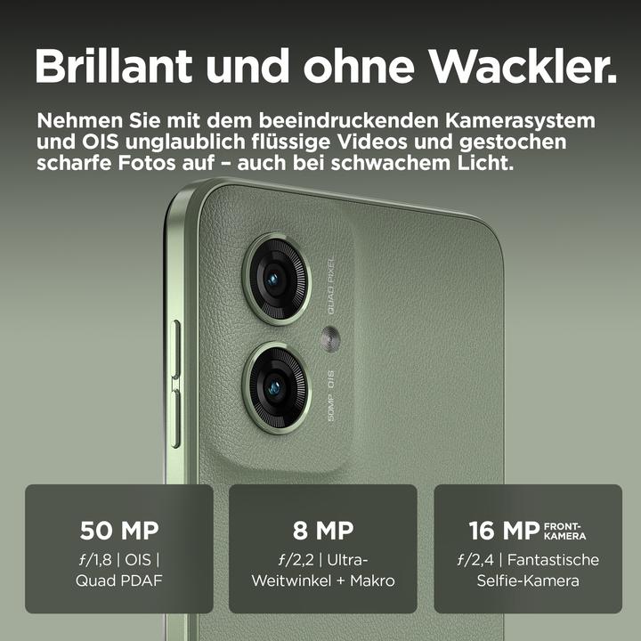 Productafbeelding Motorola Moto G55 5G 256GB Groen (256 GB, Rookgroen, 6.49", Dubbele SIM, 50 Mpx, 5G)