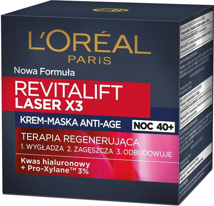 Actual product image L'Oréal Paris L'Oreal - Revitalift Laser X3 Anti-Age Cream-Mask Regenerating Therapy For The Night 50Ml (50 ml)