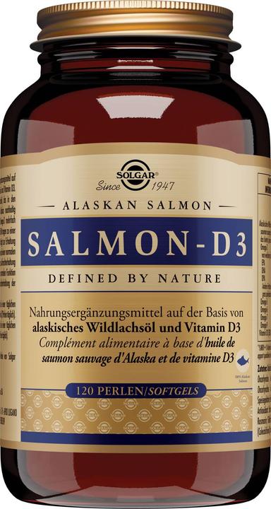 Solgar Salmon-D3 Perlen (120 Stück, Kapseln, 465 g)