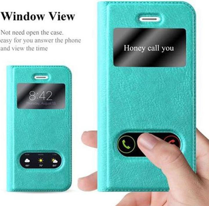 Produktbild Cadorabo Book mit View Doppelfenster Cover (Apple iPhone 5)