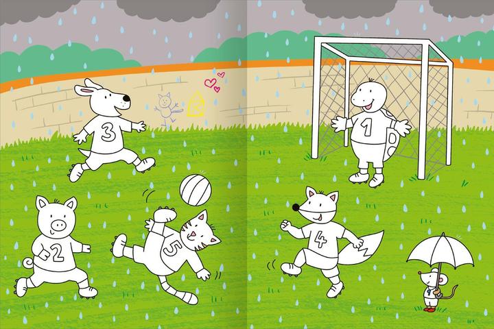 Actual product image the big colouring book - Football