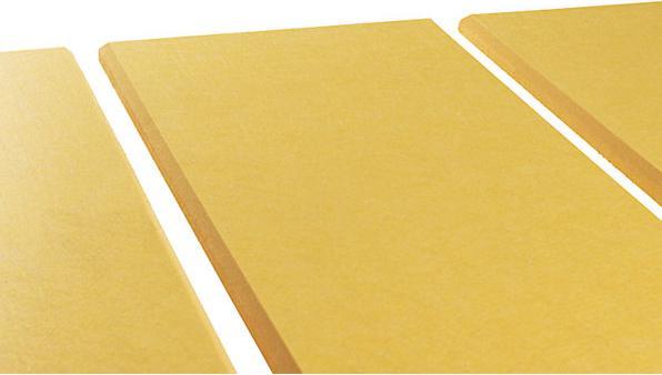 Actual product image eurokraft basic Acoustic wall panel, HxW 1200 x 300 mm, pack of 4, yellow.