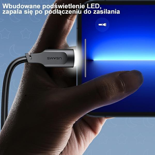 Image du produit Usams Câble de charge type-C vers type-C - Blanc (1.20 m)