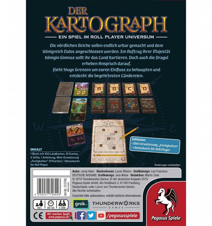Produktbild Pegasus Der Kartograph (Deutsch)