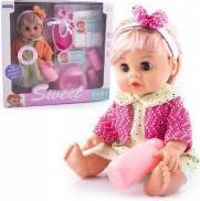Image du produit PRO Babypuppe mit Haaren, sprechendem und pinkelndem Zubehör