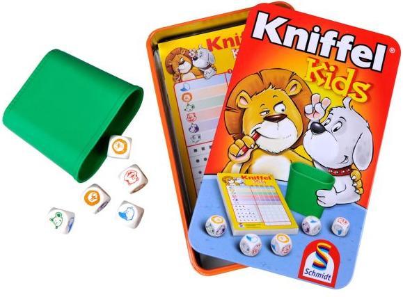 Produktbild Schmidt Spiele Kniffel Kids Metalldose (Deutsch, Französisch, Italienisch)