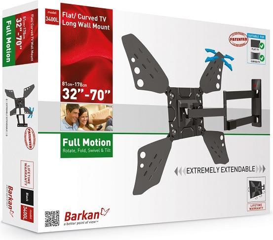 Immagine prodotto Barkan Wh 3400l (Muro, 70", 55 kg)