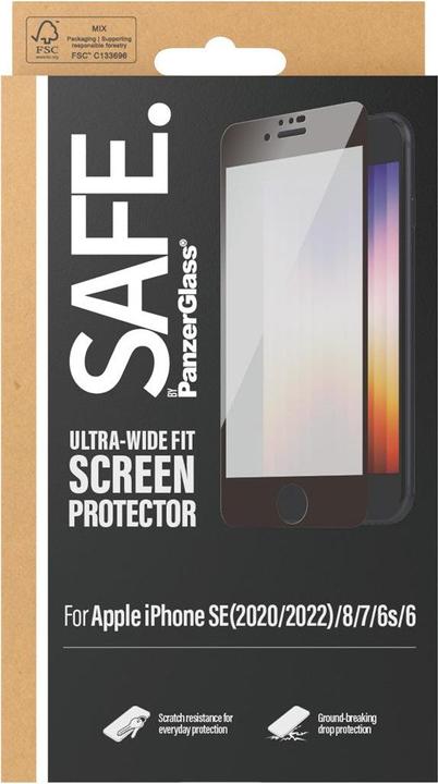 Actual product image Safe. Screen protector Case Friendly iPhone 6/6s/7/8/SE (2020/2022) (1 Piece, Apple iPhone 6s, Apple iPhone 7, Apple iPhone SE (3rd Gen), Apple iPhone SE (2nd Gen), Apple iPhone 6, Apple iPhone 8)