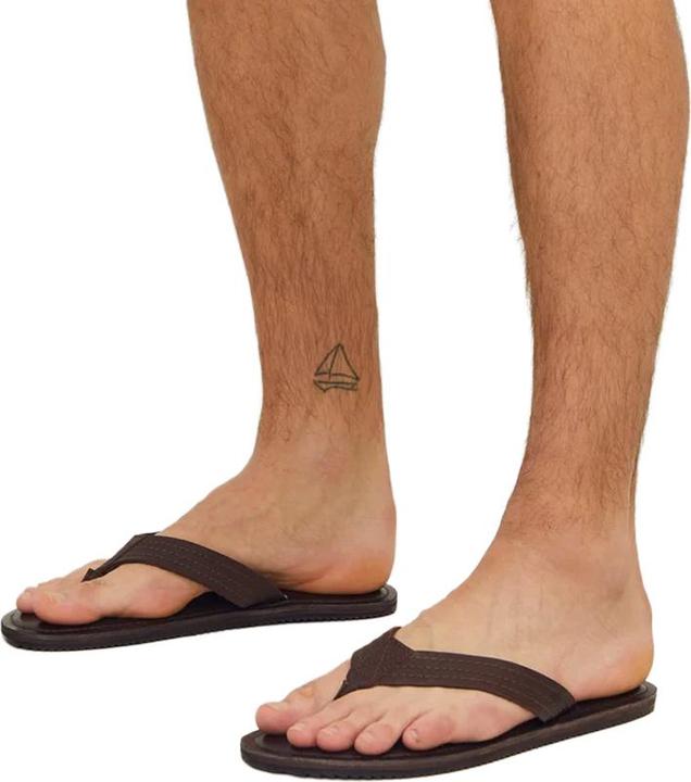 Actual product image Jack & Jones Mens Washton Leather Flip Flops (44.5)