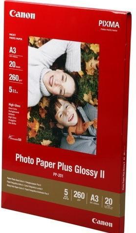Image du produit Canon PP-201 Plus Glossy II (265 g/m², A3, 20 x)
