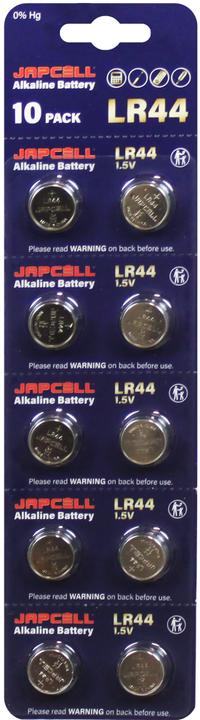 Japcell Pile alcaline a bottone LR44/A76 (10 pz., LR44)