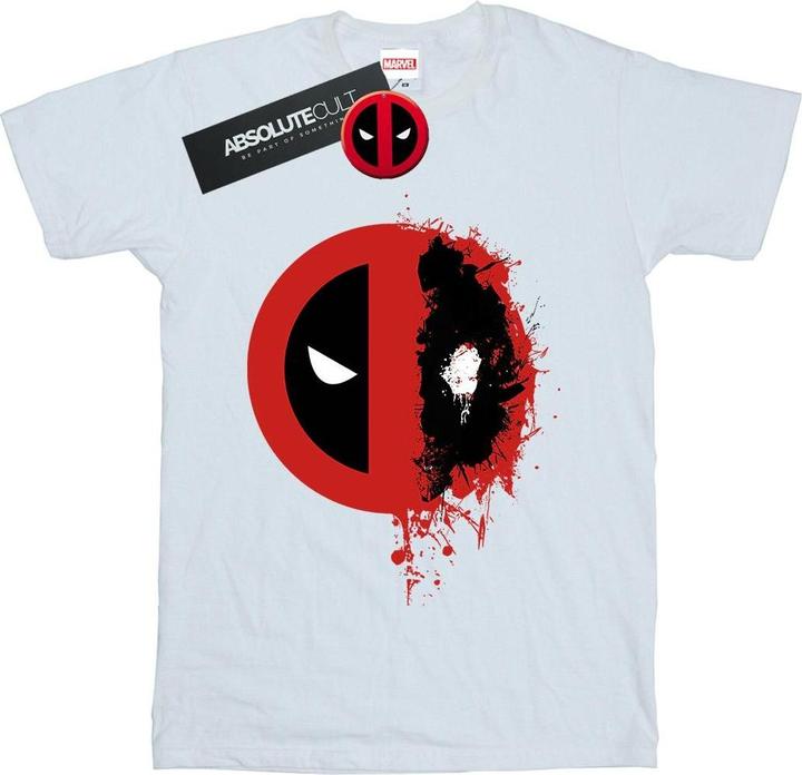 Deadpool Split Splat Logo TShirt (XXL)