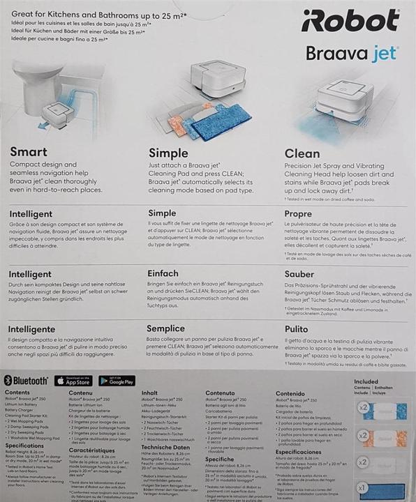 Produktbild iRobot Braava Jet 250 (Wischroboter)