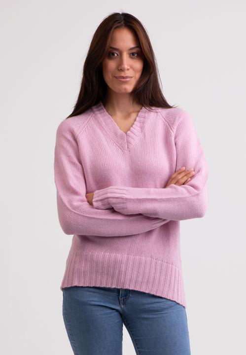 Cash-Mere Recycelter Kaschmir V-Ausschnitt Pullover