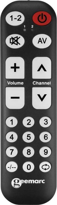 Produktbild Geemarc Telecom TV10 Fernbedienung TV Drucktasten (Universal Fernbedienung)