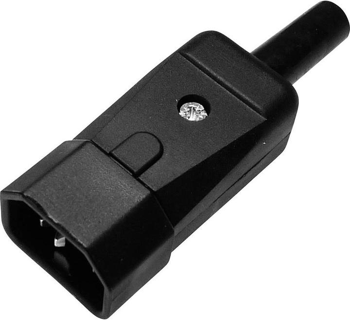 Produktbild Kaiser 749/sw Kaltgeräte-Steckverbinder 749 Stecker, gerade Gesamtpolzahl: 2 + P