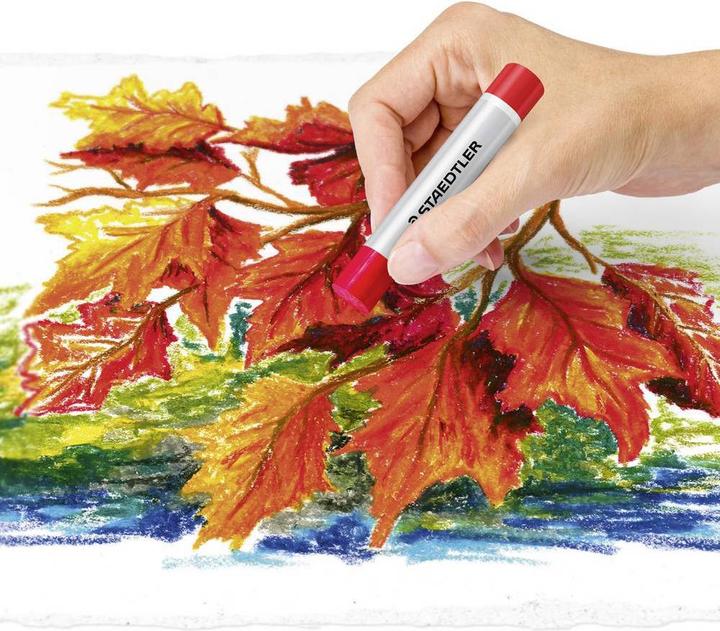 Image du produit Staedtler Pastels à l'huile Design Journey, étui carton de 36 pièces résistant à l'eau, diamètre : 11 mm (Multicolore, 36 x)