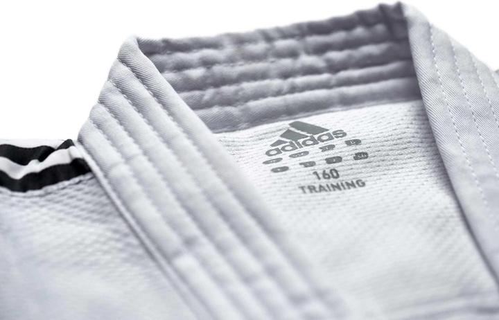 Produktbild adidas Judo-Anzug "Training" weiss/schwarze Streifen, J500 (140)