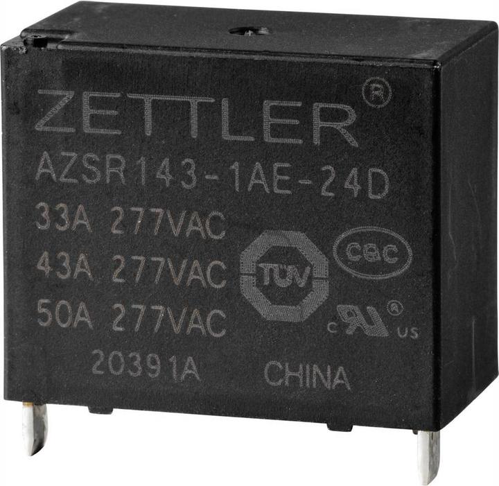 Actual product image Electronics AZSR143-1AE-24D Power relay 24 V/DC 50 A 1 NO contact 1 pc.